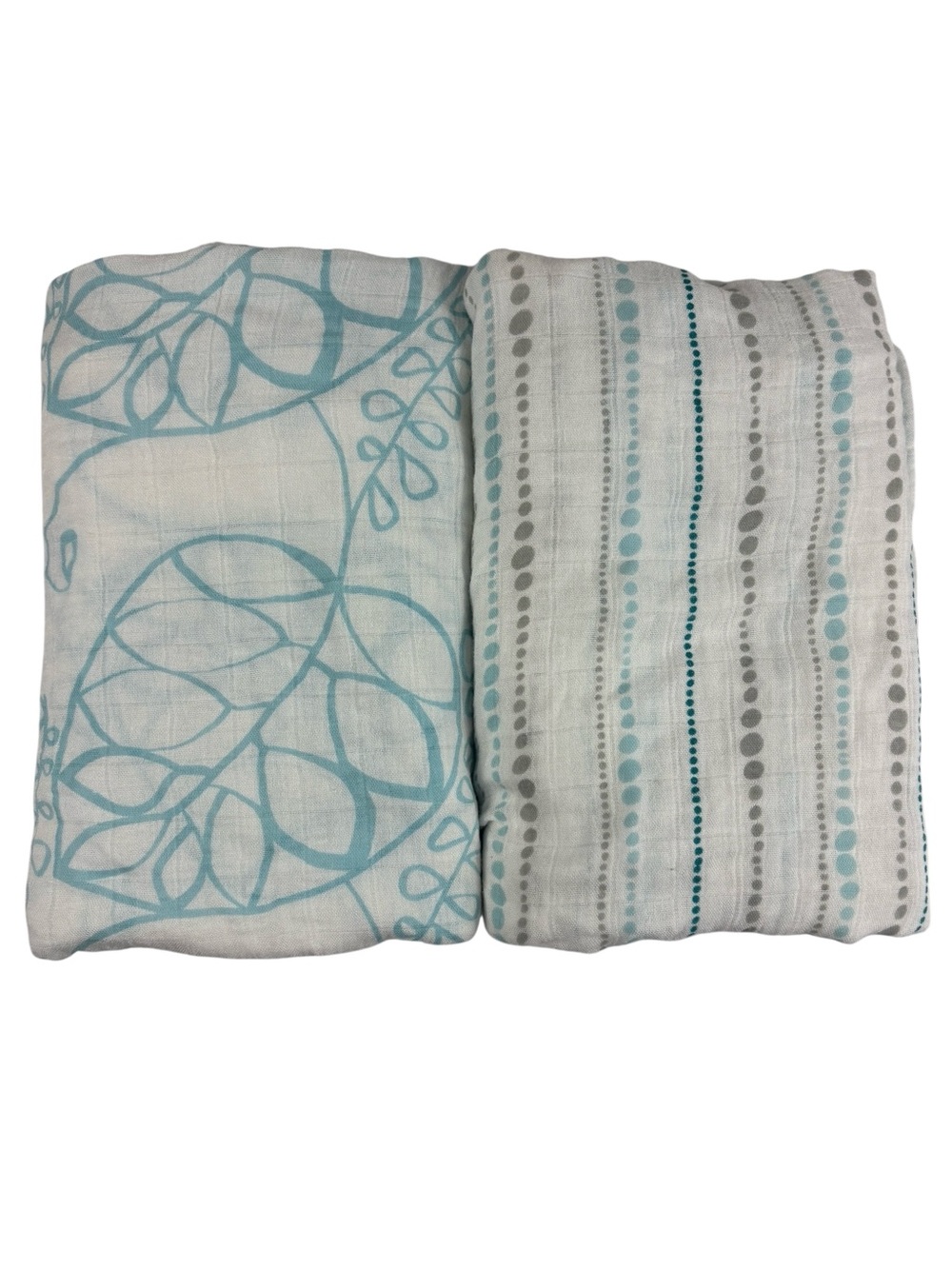 Aden & Anais Silky Soft Bamboo Swaddle Baby Blanket Azure Set of 2